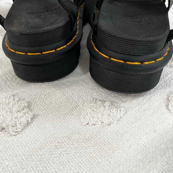 Dr. Martens Blaire Flatform Sandal Black Leather Women’s 9 Chunky Gladiator Goth - Picture 4 of 10